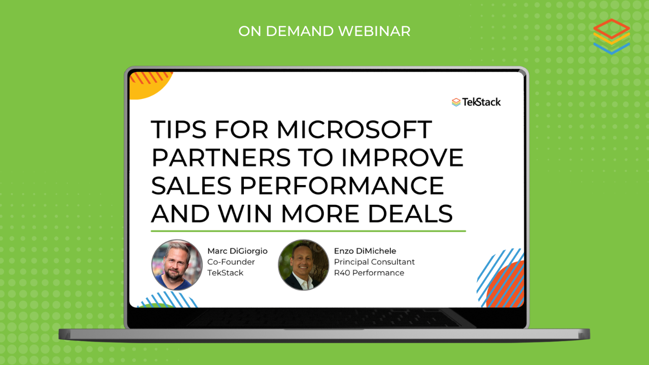 On Demand Webinar: Tips for Microsoft Partners to Improve Sales Performance and Win More Deals